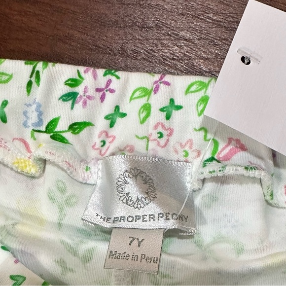 NWT The Proper Peony Boutique Girls Skort White Floral Design Size 7 - Picture 8 of 12